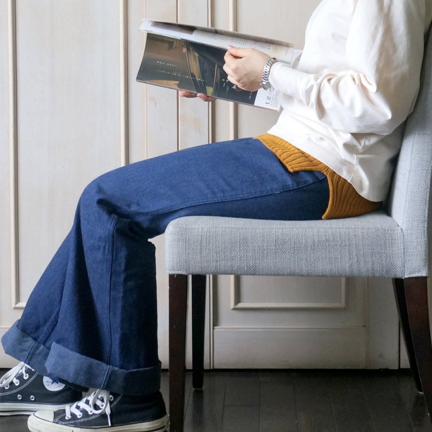 ニットで226 (つつむ)》おなかをつつむ / 見せるハラマキ【BOX付き